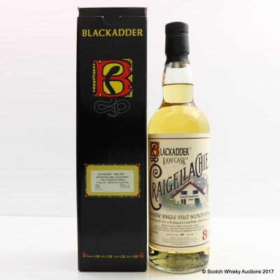 Craigellachie 2008 8 Year Old Blackadder Raw Cask