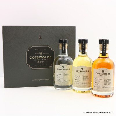 Cotswolds Distillery Test Batch 2016 Selection 3 x 20cl