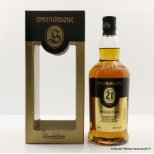 Springbank 21 Single Cask 2016 Release For Symposion