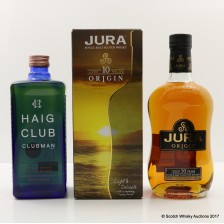 JURA 10 YEAR OLD ORIGIN   HAIG CLUB CLUBMAN 2 X 70CL