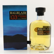 Balblair 2003 Vintage 1st Release Bottled 2014