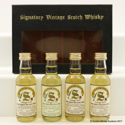 Signatory Mini Set 4 x 5cl Including Glen Mhor 1979 16 Year Old 5cl