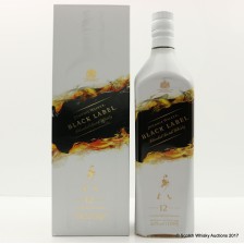 JOHNNIE WALKER 12 YEAR OLD BLACK LABEL MATTIA BIAGI WHITE SHADOW LIMITED EDITION 1L