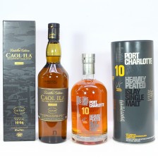 CAOL ILA 1996 DISTILLERS EDITION   PORT CHARLOTTE 10 YEAR OLD HEAVILY PEATED