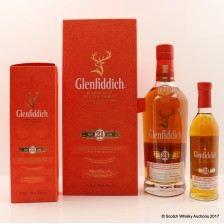 GLENFIDDICH 21 YEAR OLD RESERVA RUM CASK FINISH   MATCHING 20CL