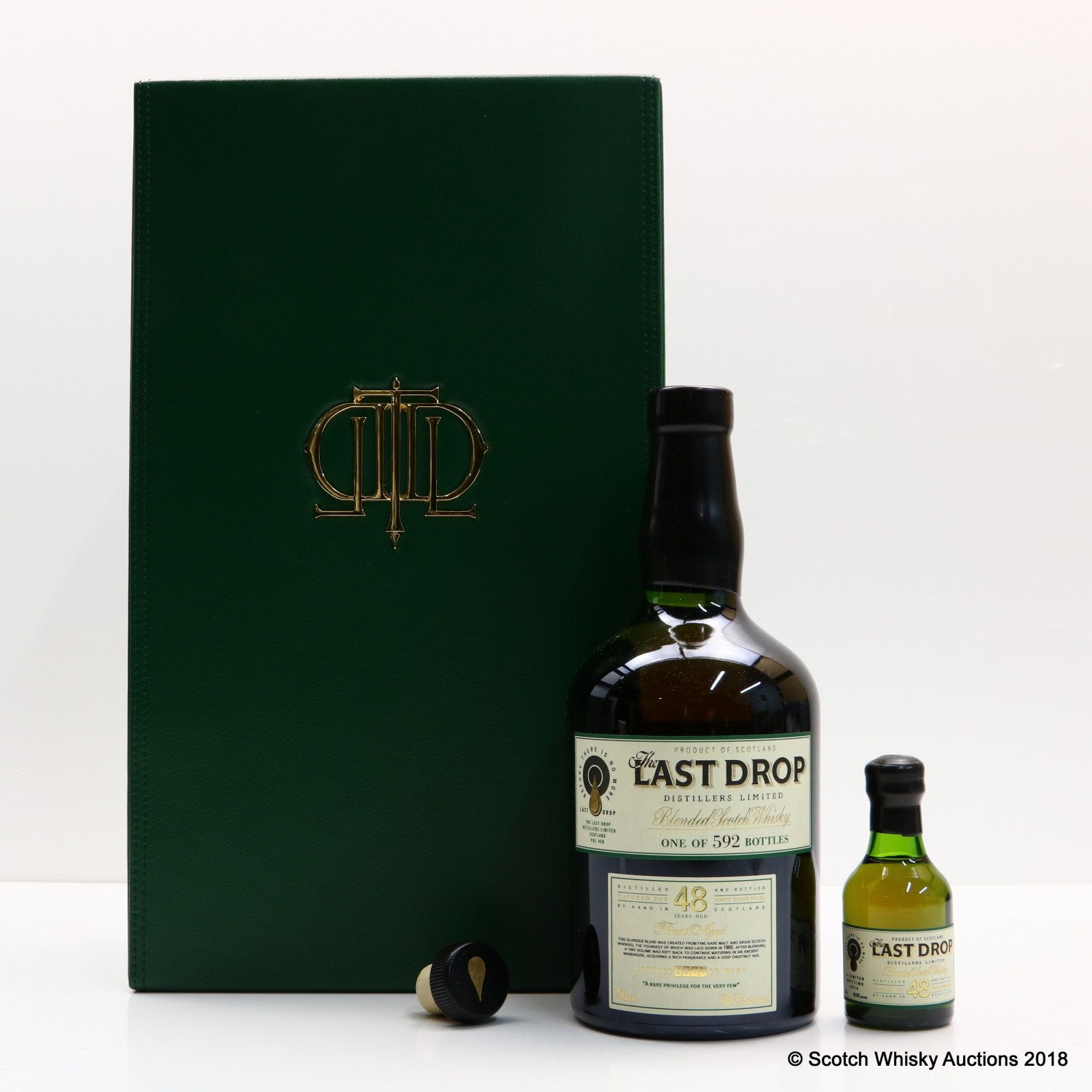 Last Drop 48 Year Old Blended Scotch Whisky With Matching Mini 5cl