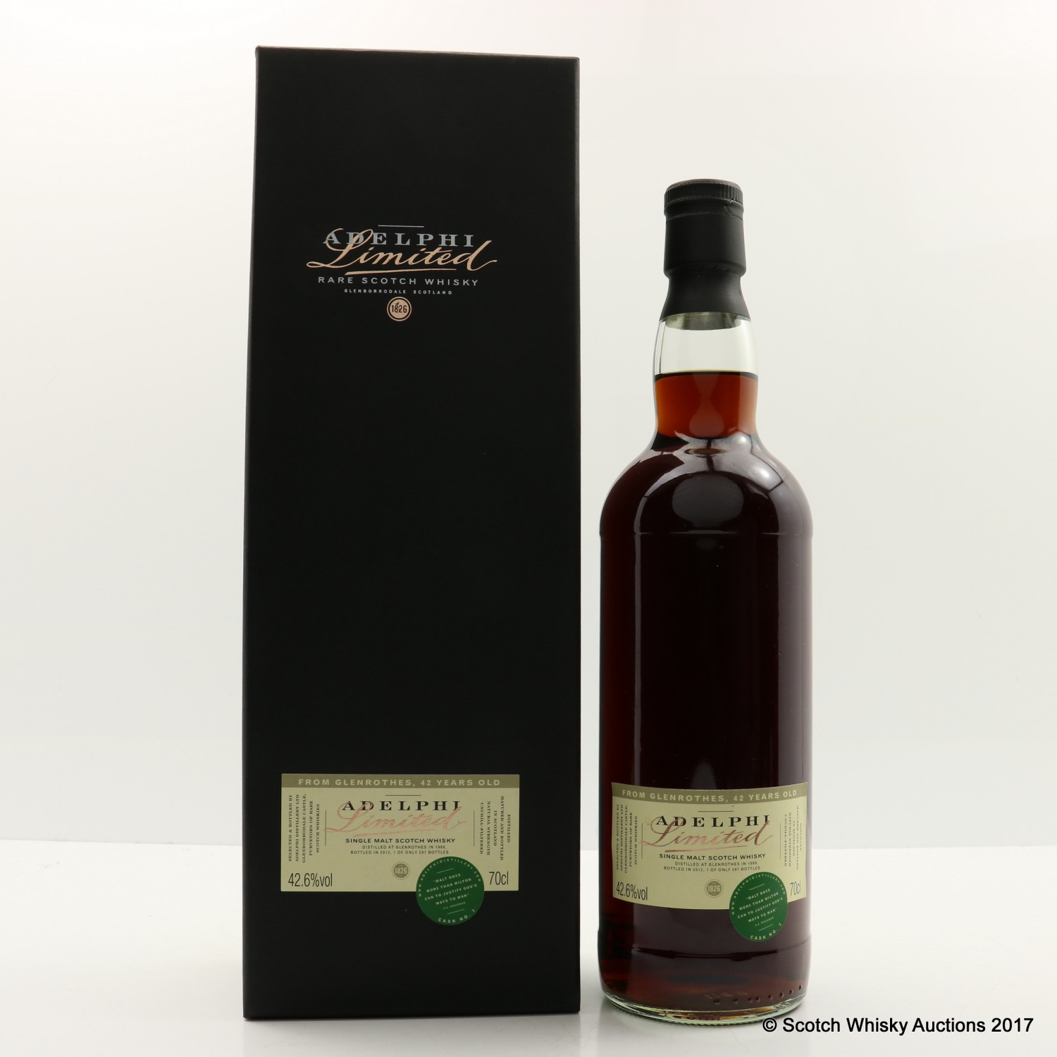 Glenrothes 1969 42 Year Old Adelphi The 81st Auction Scotch Whisky