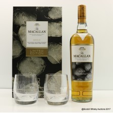 Macallan Gold 2 X Glasses Gift Set Limited Edition