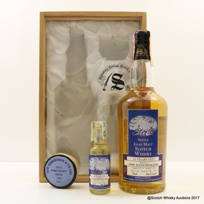 Port Ellen 1975 23 Year Old Silent Stills Signatory With Matching Mini 5cl