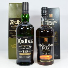 Ardbeg 10 Highland Park 12 Old Style