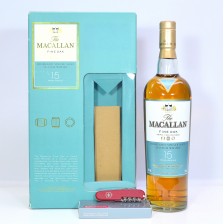 MACALLAN FINE OAK 15 YEAR OLD WITH VICTORINOX PENKNIFE SET