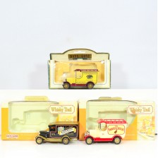 THE WHISKY TRAIL VAN X 3 BLACK BOTTLE   FAMOUS GROUSE   GLENMORANGIE
