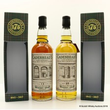 Springbank 2003 13 For Cadenhead S Shop Aberdeen Bruichladdich 1992 25 For Cadenhead S Shop Edinburgh