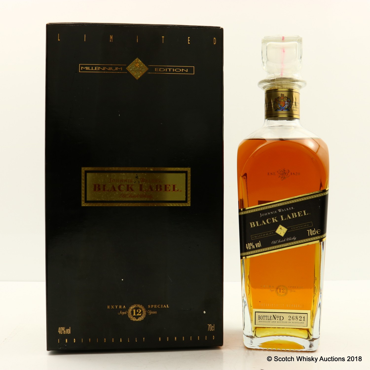 Johnnie Walker 12 Year Old Black Label Millennium Edition The 83rd
