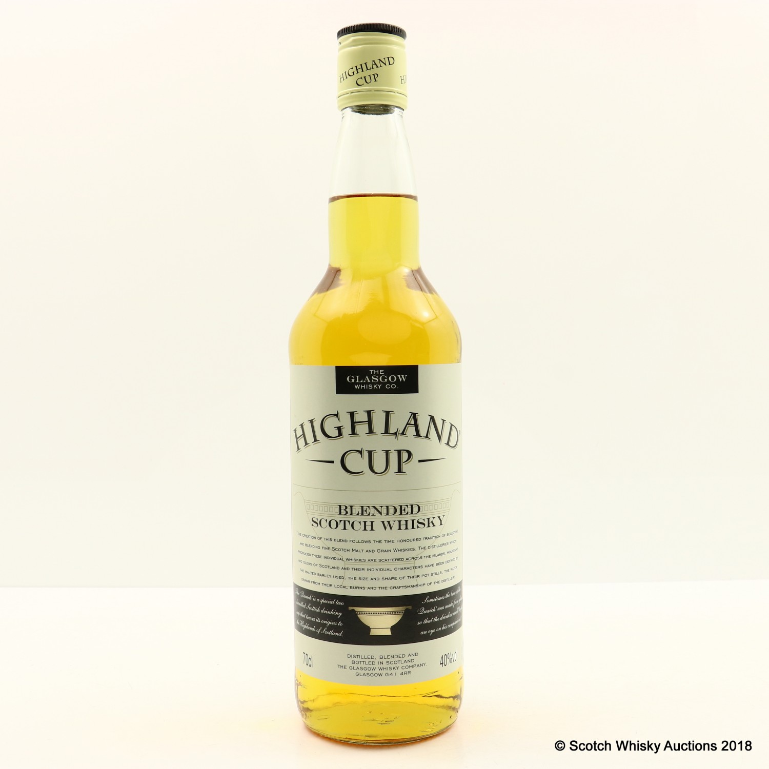 Glasgow Whisky Co. Highland Cup The 83rd Auction Scotch Whisky Auctions