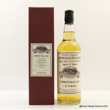Springbank Christmas 2015 Fresh Cognac Wood Private Bottling For Staff