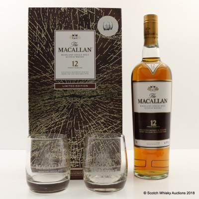 Macallan 12 Year Old & Glasses Limited Edition Gift Set