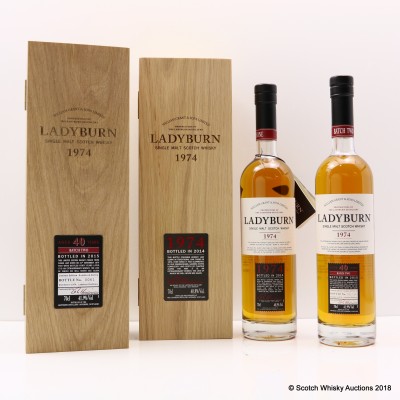 Ladyburn 1974 Batch #1 & Ladyburn 40 Year Old Batch #2 2 x 70cl