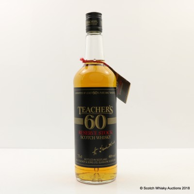 Teacher's 60 Reserve Stock 75cl