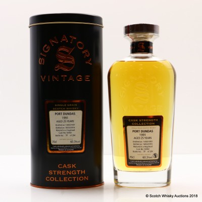 Port Dundas 1991 25 Year Old Signatory