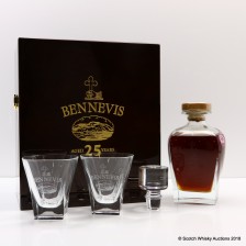 Ben Nevis 1984 25 Decanter Glasses Set