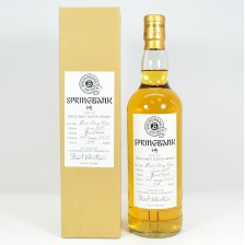 Springbank 1995 14 Society Bottling Signed