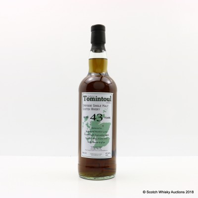 Tomintoul 1968 43 Year Old Whisky Broker