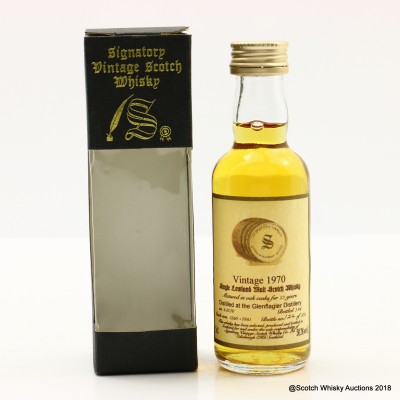 Glen Flagler 1970 23 Year Old Signatory Mini 5cl