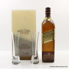Johnnie Walker Gold Label Centenary Blend 18 2 X Glasses