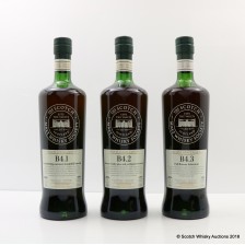SMWS B4 1  B4 2   B4 3 FEW 3 YEAR OLD 3 X 70CL