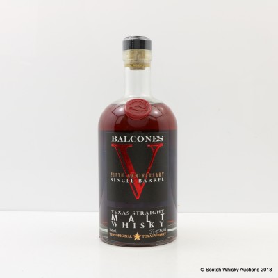 Balcones 5th Anniversary Single Barrel Texas Malt Whisky 75cl