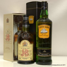 CUTTY SARK AND J B RARE 15