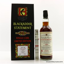 AUCHENTOSHAN 1991 24 YEAR OLD BLACKADDER RAW CASK STATEMENT