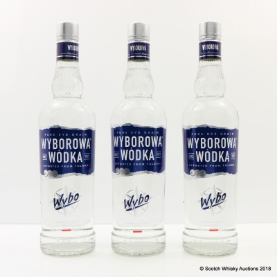 Wyborowa Vodka 3 x 70cl