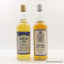 RANGERS F C  BLEND   FLOWER OF SCOTLAND RANGERS  9 IN A ROW  2 X 70CL