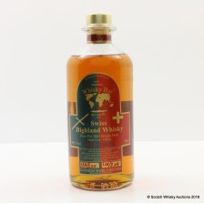 SWISS HIGHLAND WHISKY RED   BLUE SINGLE CASK FOR SMALLEST WHISKY BAR ON EARTH 50CL