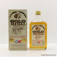 GOLD MEDAL FINE SCOTCH WHISKY COMMONWEALTH GAMES 1986 SOUVENIR BOTTLE 75CL
