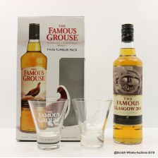 Famous Grouse 2 X Glasses Set For Commonwealth Games Glasgow 2014