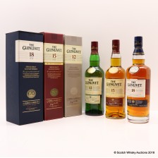 GLENLIVET 12 YEAR OLD  15 YEAR OLD   18 YEAR OLD 3 X 70CL