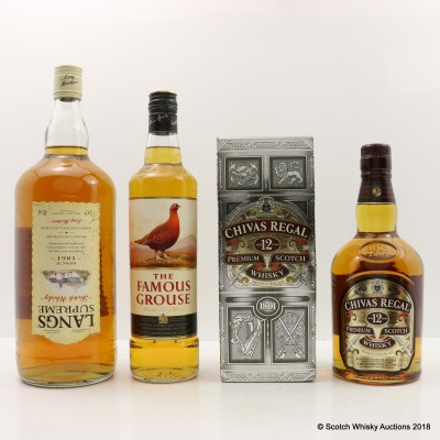 Lang's Supreme 1.5L, Chivas Regal 12 Year Old & Famous Grouse