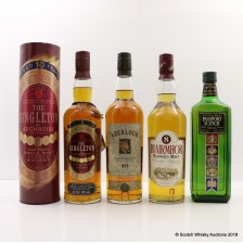 ABERLOUR 10 YEAR OLD  BLAIRMOHR 8 YEAR OLD  PASSPORT SCOTCH   SINGLETON OF AUCHROISK 10 YEAR OLD 3 X 70CL 1 X 75CL