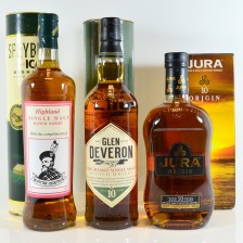 Jura Origin 10 Glen Deveron 10 Speyburn Private Bottling