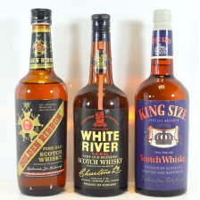 GOLDEN RIBBON OVER 3 YEAR OLD  WHITE RIVER VOBG  KING SIZE SPECIAL RESERVE WHISKY