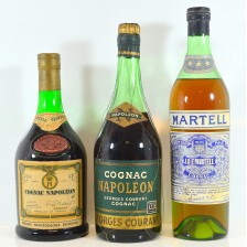 MARTELL COGNAC SPRING CAP  GEORGE COURANT NAPOLEON COGNAC   NAPOLEON VIELLE RESERVE VSOP