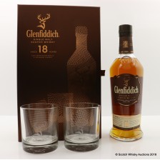 Glenfiddich 18 2 Glasses