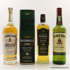 Assorted Irish Whiskies 3 X 70cl Including Jameson Crested