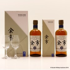 NIKKA YOICHI 10 YEAR OLD GIFT SET WITH GLASSES   NIKKA YOICHI 10 YEAR OLD