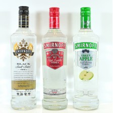 Smirnoff Black Smirnoff Original Smirnoff Apple