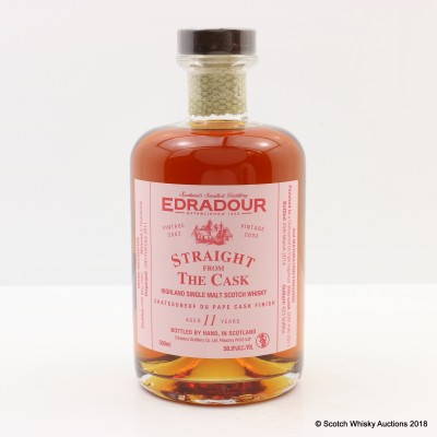 Edradour 2002 11 Year Old Straight From The Cask Chateauneuf du Pape Finish 50cl