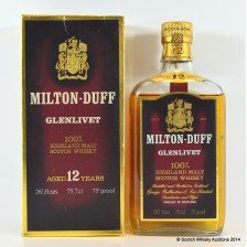 Milton Duff Glenlivet 12 26 2 3 Fl Ozs